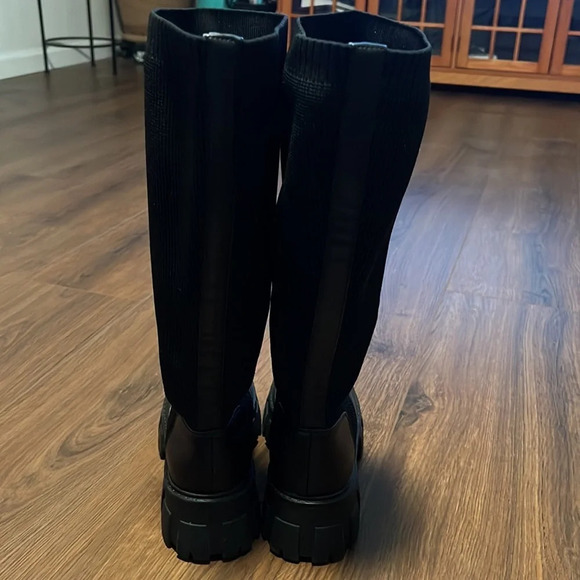 Call It Spring Studded Boots . Black W M 6 - Picture 7 of 12